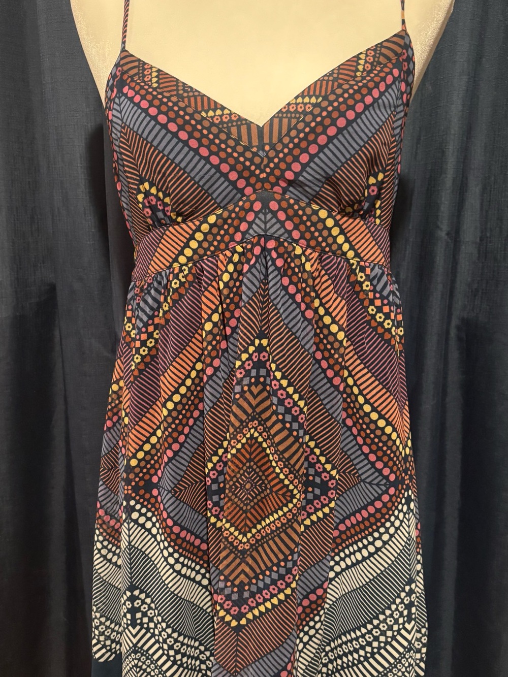 Vintage American Eagle Outfitters Multicolor Printed Spaghetti-Strap Camisole